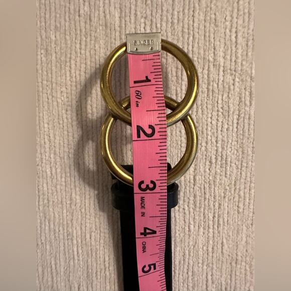 Most Wanted Women’s Double Circle Pin Hole Closure Belts. Cognac & Black XL BOTH - Picture 12 of 16